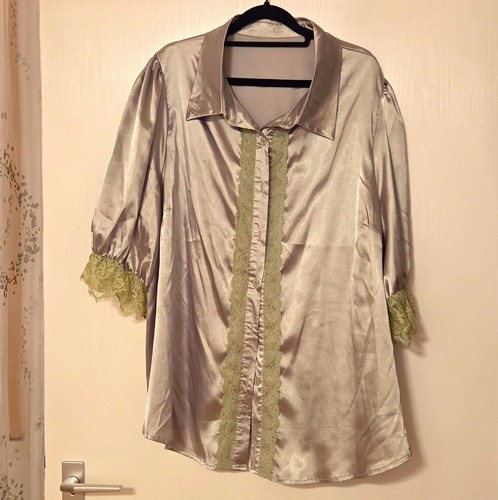 Damen bluse 4xl - damen, grün