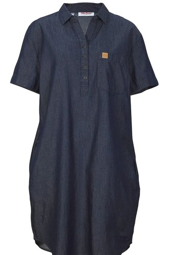 Damen jeans kleid - kleid, dunkel