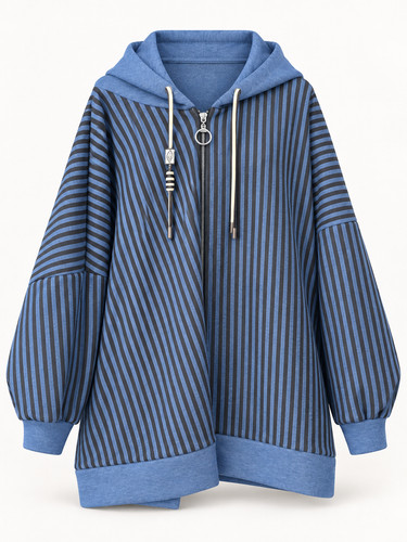 Damen oversize zipfeljacke - damen,