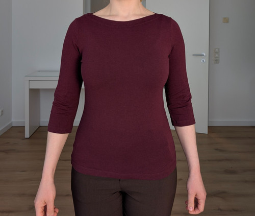 Schönes damen shirt dunkelrot - schönes,