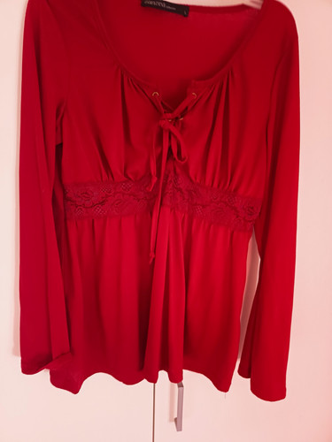 Zanzea damen bluse basic - bluse, rot