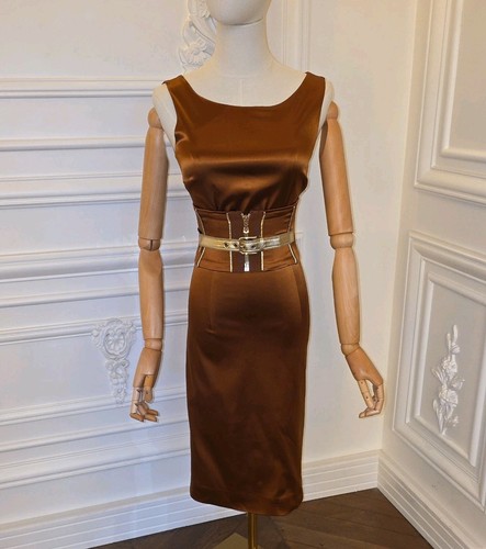 Dolce gabbana midikleid braun - dolce&gabbana,