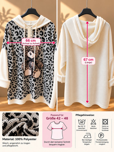 Damen hoodie mit kapuze - hoodie, –