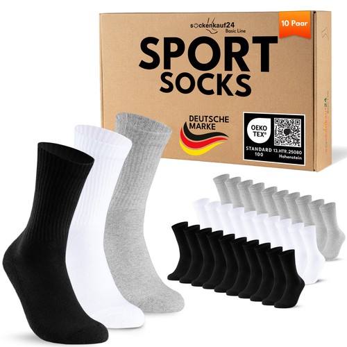 100 paar tennissocken - 10-100,