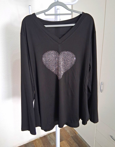 Damen shirt basic schwarz - shirt,