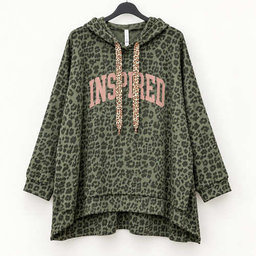Damen leo hoodie viskose - damen,