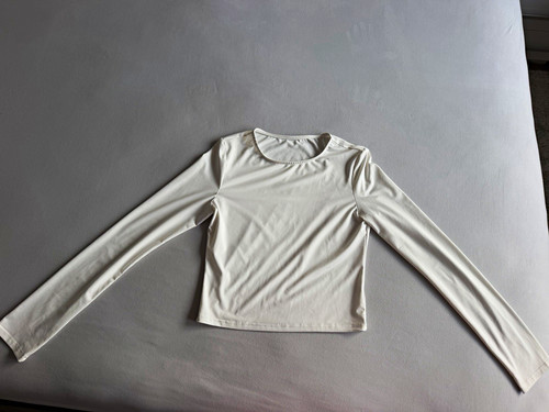 Damen basic shirt - basic, weiß