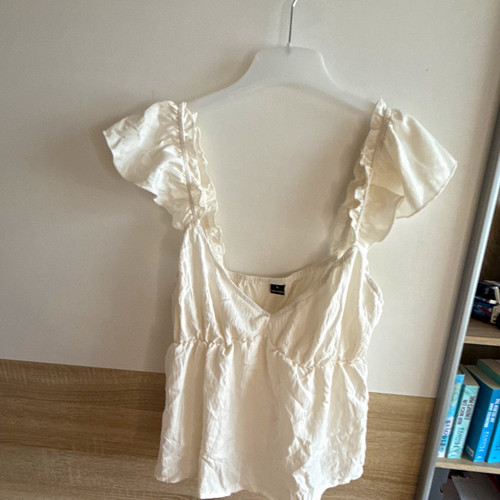 Damen top weiß - weiß, basic