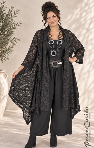 Lagenlook spitze mantel tunika - lagenlook,