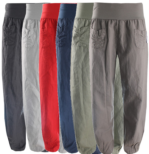 Italy hose damen - damen, leinenhose